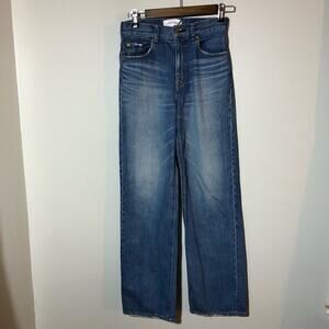 Tu Es Mon Tresor lapis lazuli jean 25 high rise full length wide leg relaxed fit